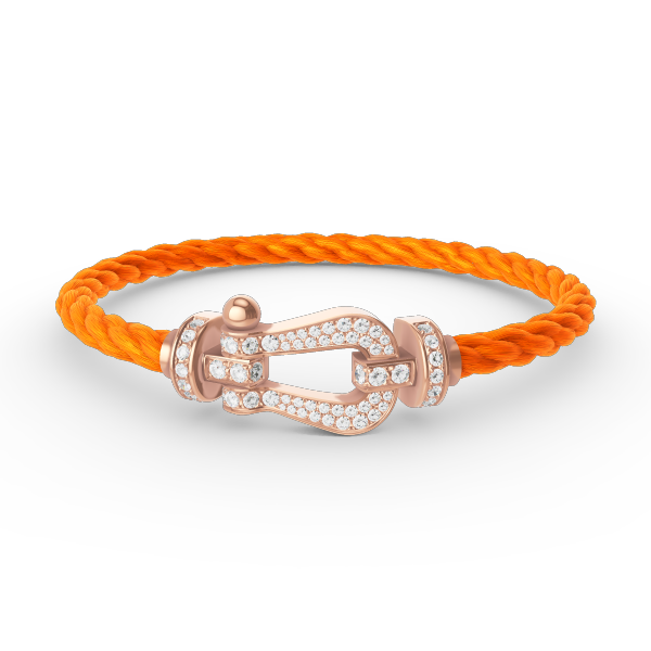 ¡®Lume Jewelry¡¯FORCE LARGE HORSESHOE FULL DIAMOND BRACELET ROSE GOLD