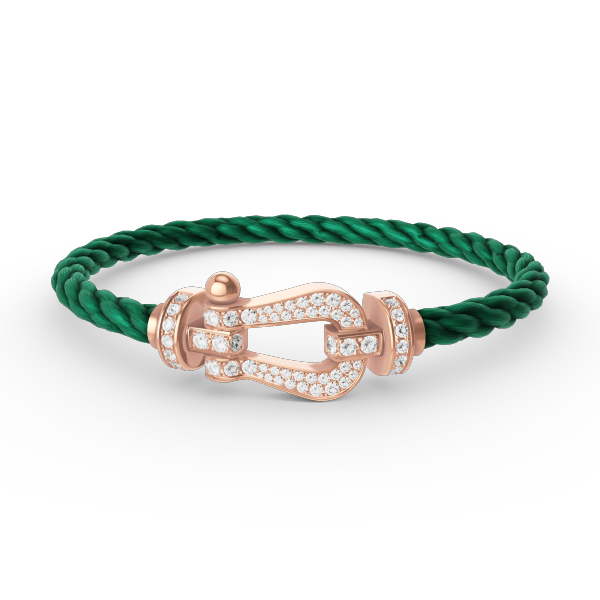 ¡®Lume Jewelry¡¯FORCE LARGE HORSESHOE FULL DIAMOND BRACELET ROSE GOLD